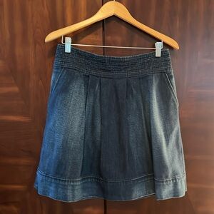 Meli-Melo | Women's Blue Jean Fit and Flare Skirt | Size: 28